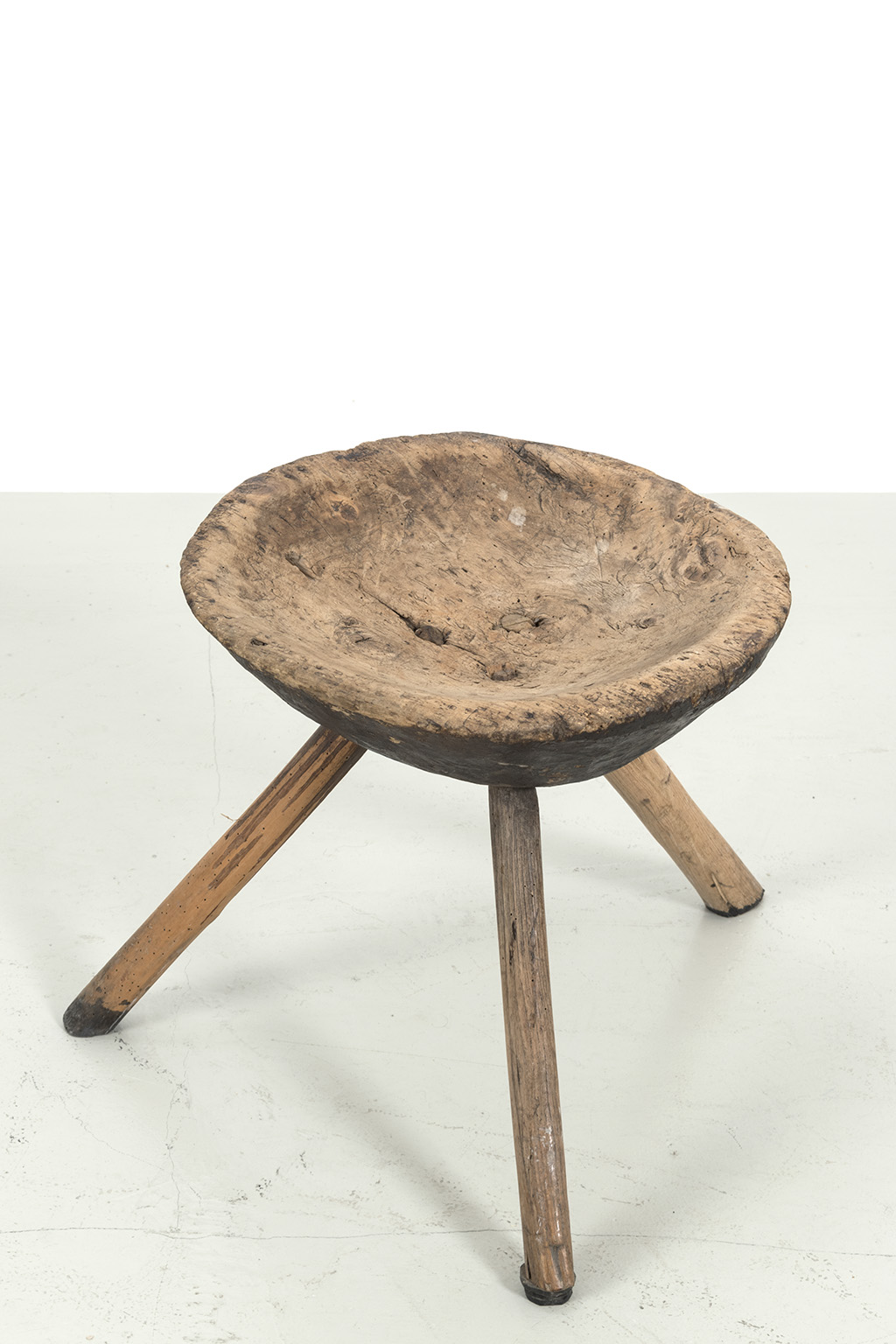Very old wooden stool