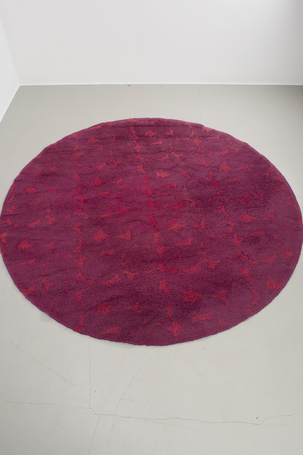 Big round purple carpet