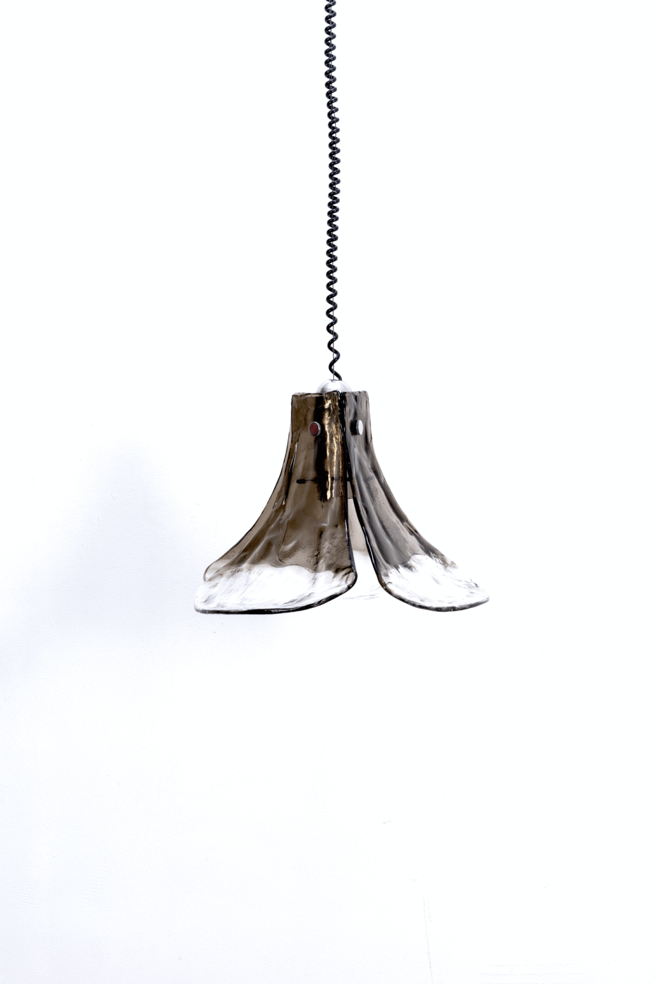 Flower-shaped Mazzega pendant lamp