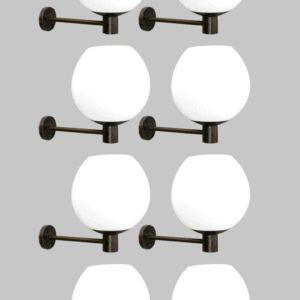 Bronskleurige wandlamp