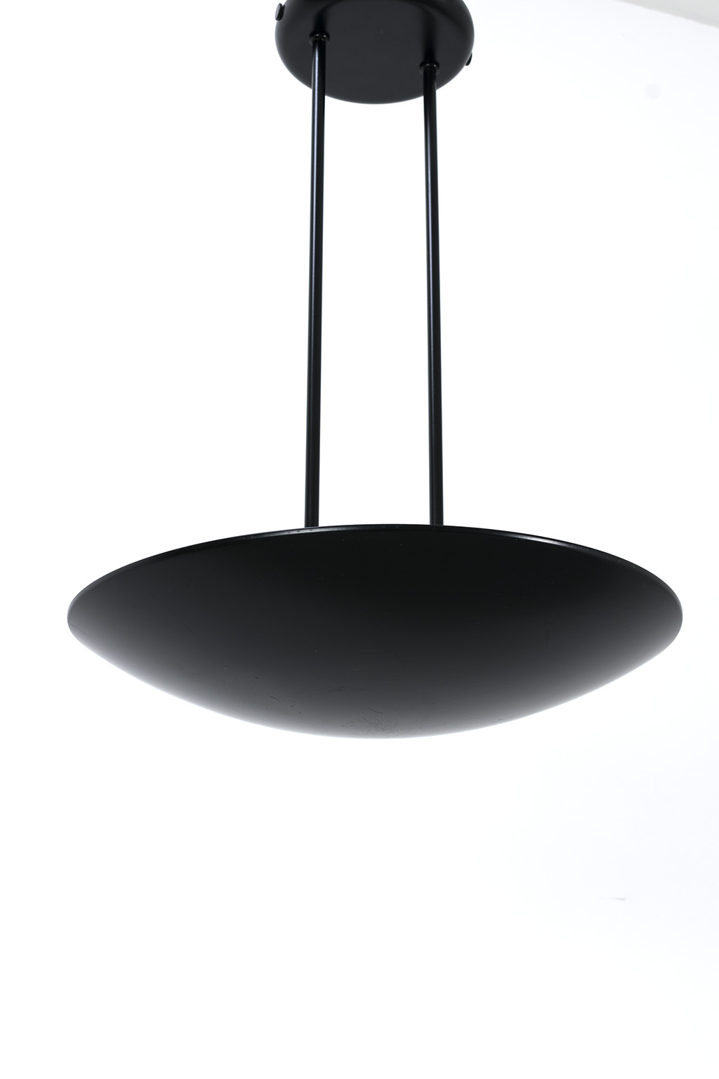 Zwarte halogeen plafondlamp uplight