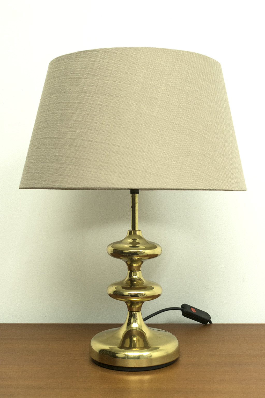 Stylish brass table lamp
