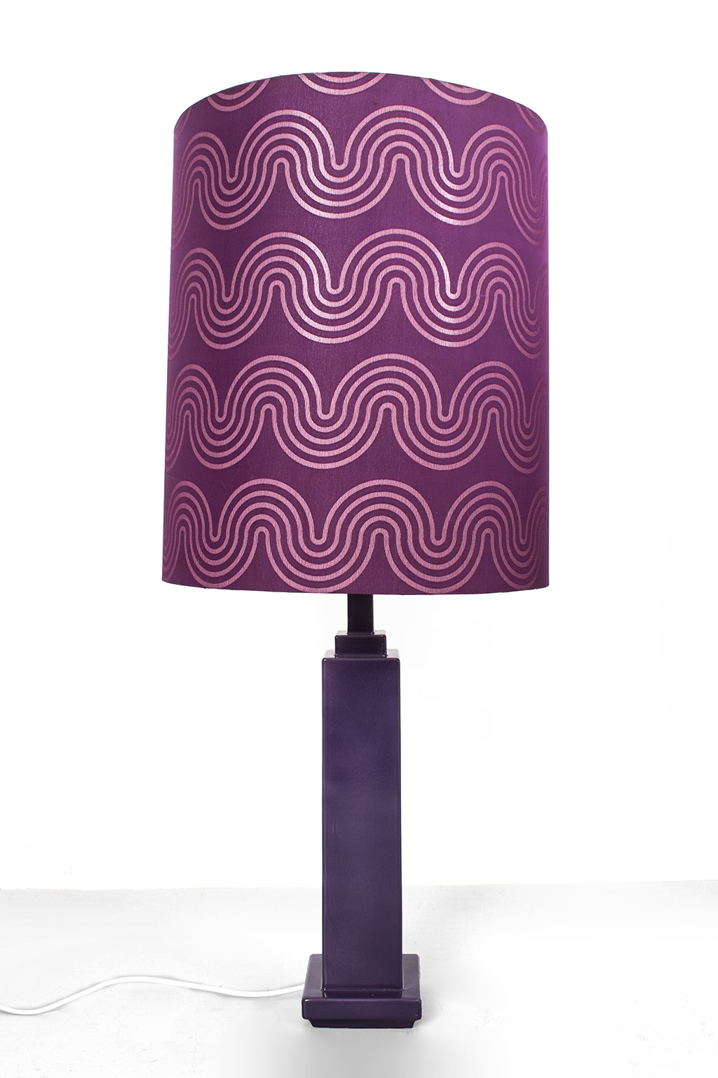 Funky purple table lamp from the 70s