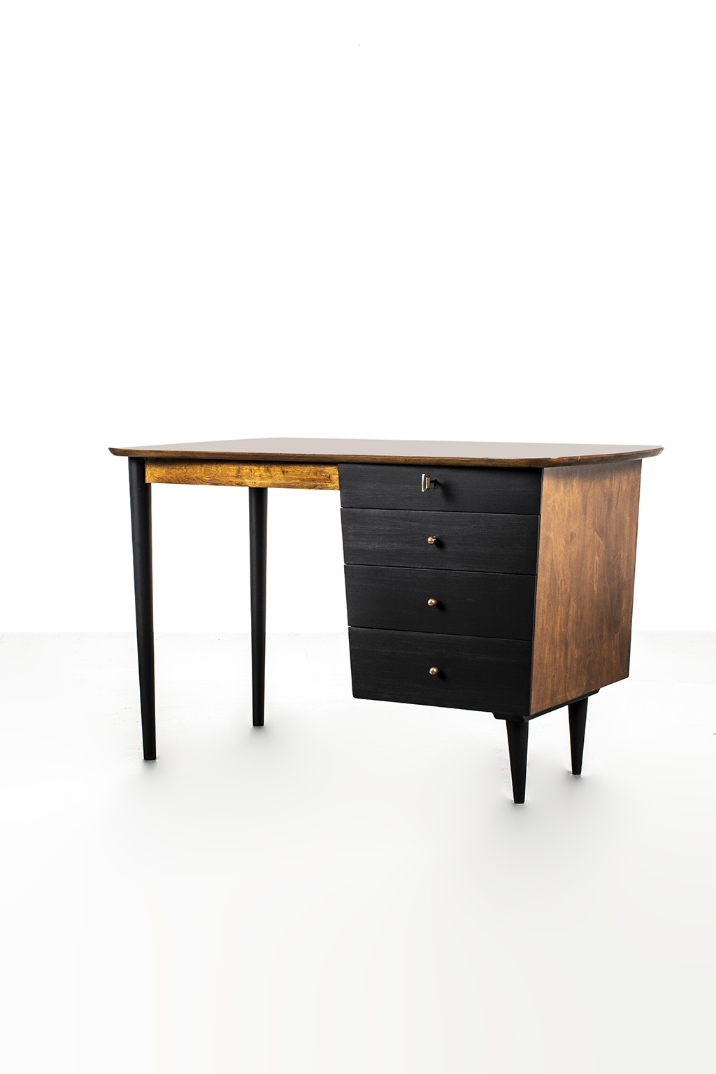 Beautifully shaped desk from the 50s