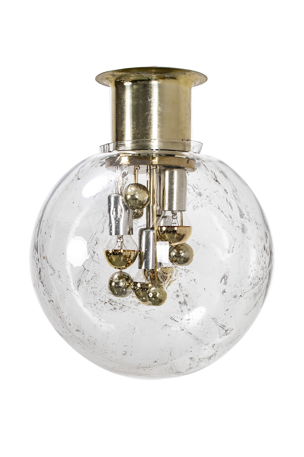 Doria bubble glas plafondlamp met 4 lichtpunten