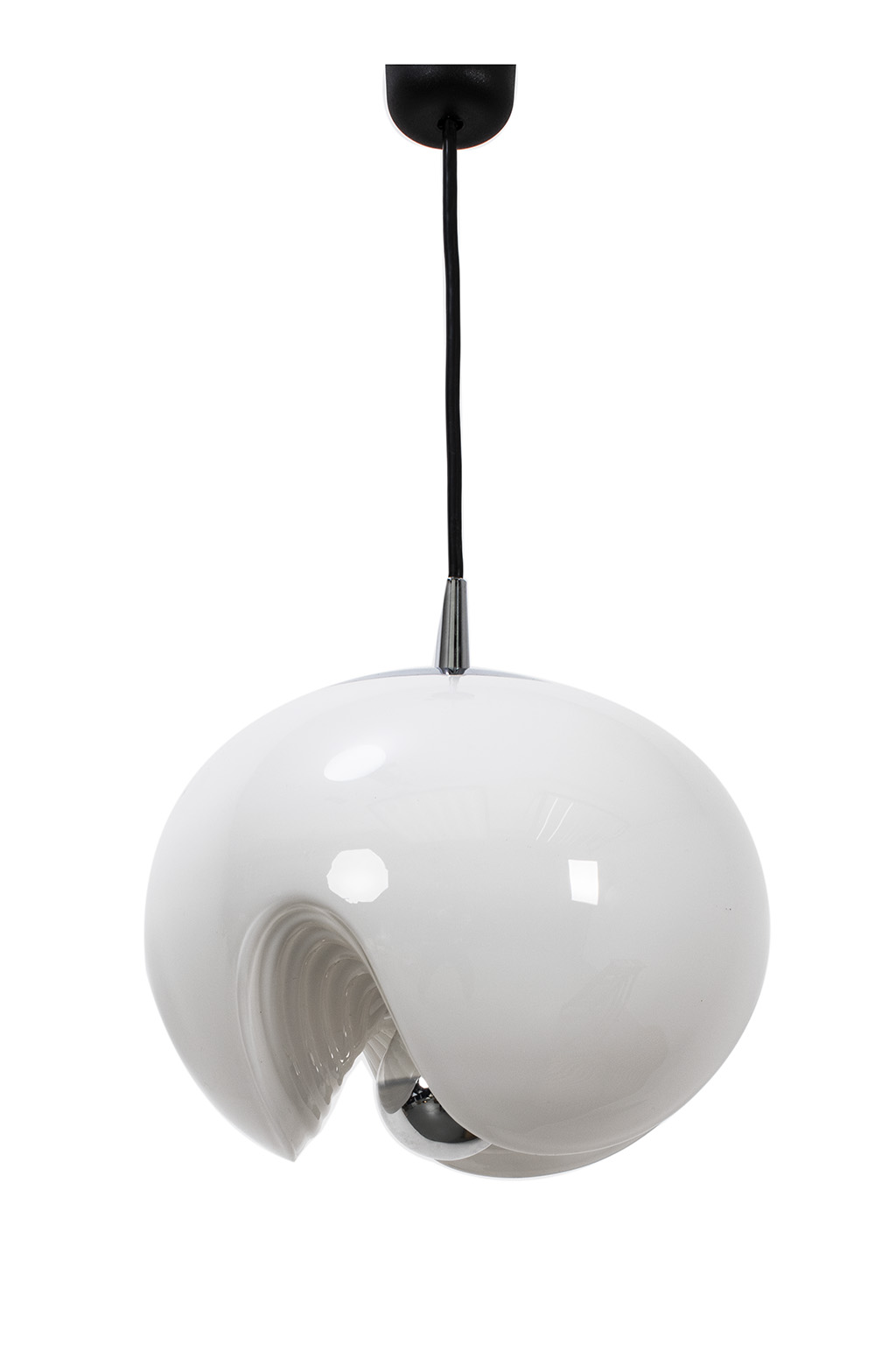 Pützler Wave hanglamp met wit glas