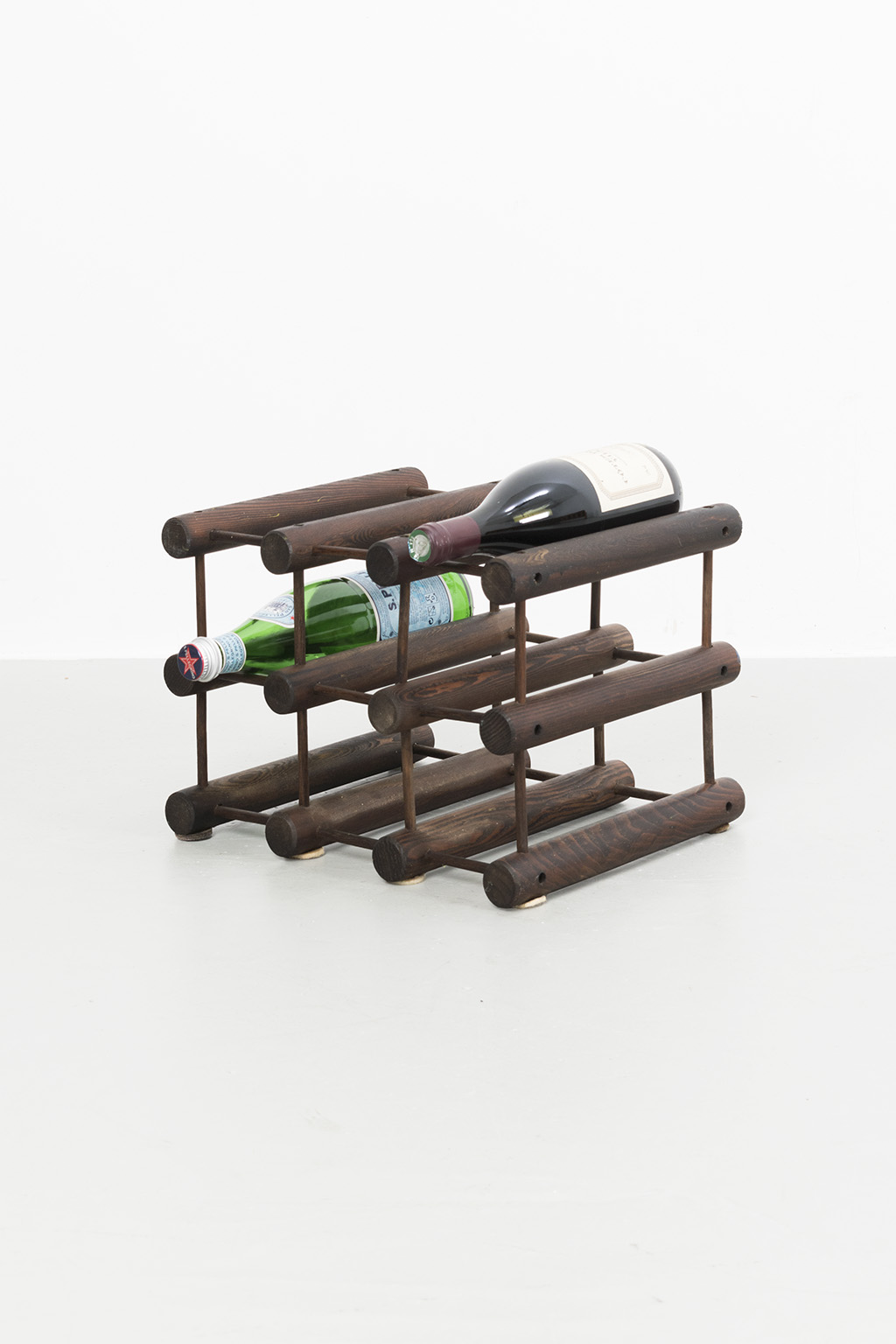 Wooden wine rack from the 70s