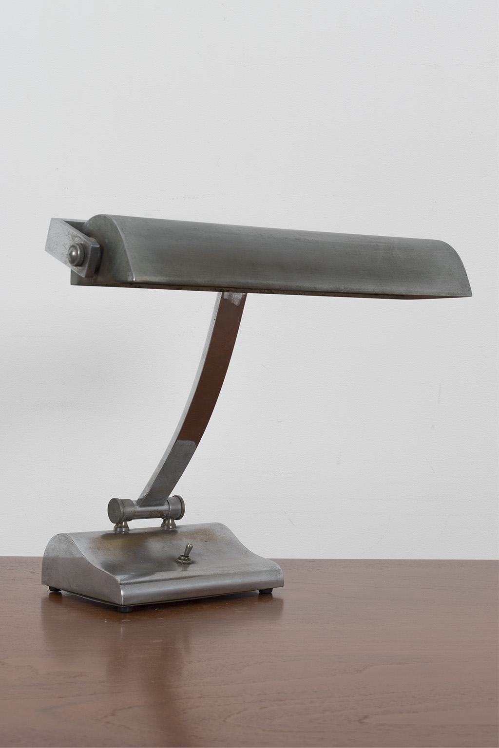 Old brass desk lamp