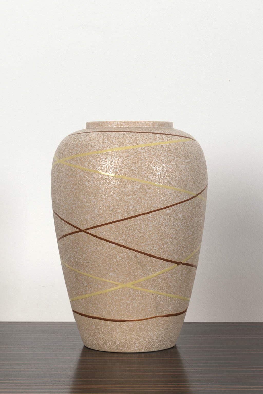Colourful striped vase