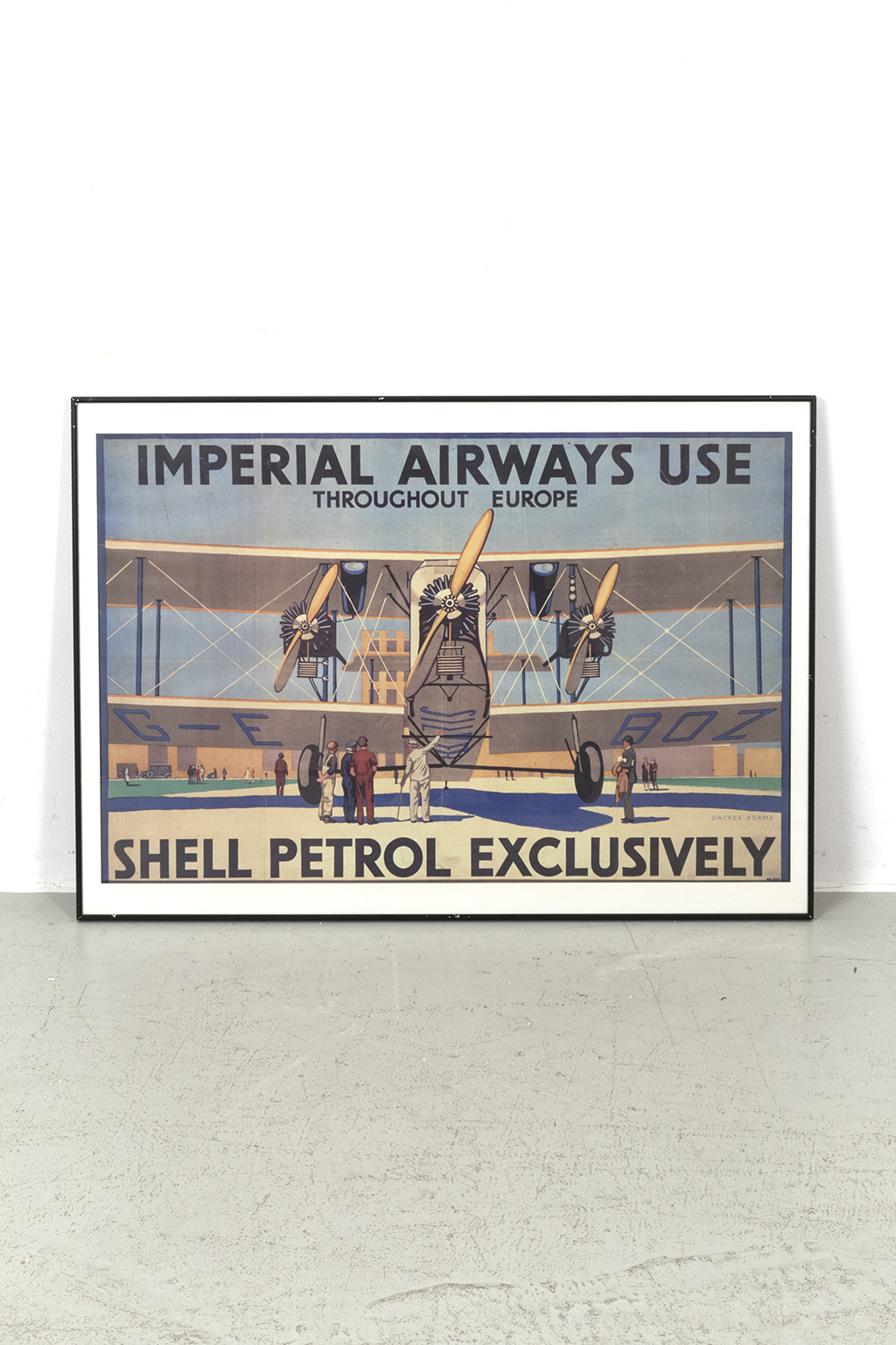 Poster met vliegtuig