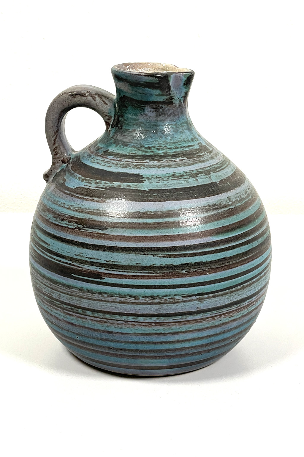 Striped vase with ear