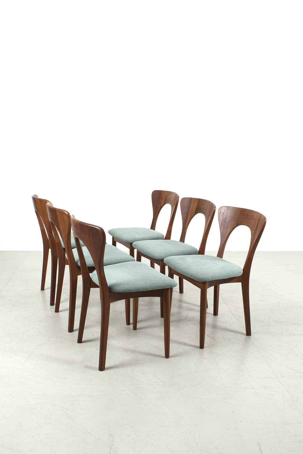 Set of 6 Niels Koefoed dining room chairs
