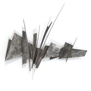 Vintage brutalist wall sculpture