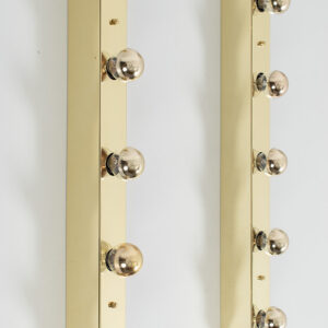 Set van 2 messing spiegellampen