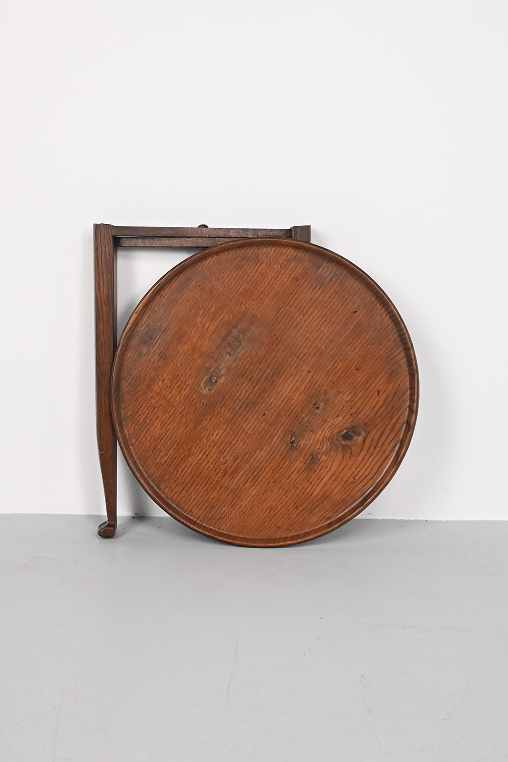 72438 Antiek eiken bijzettafel 11